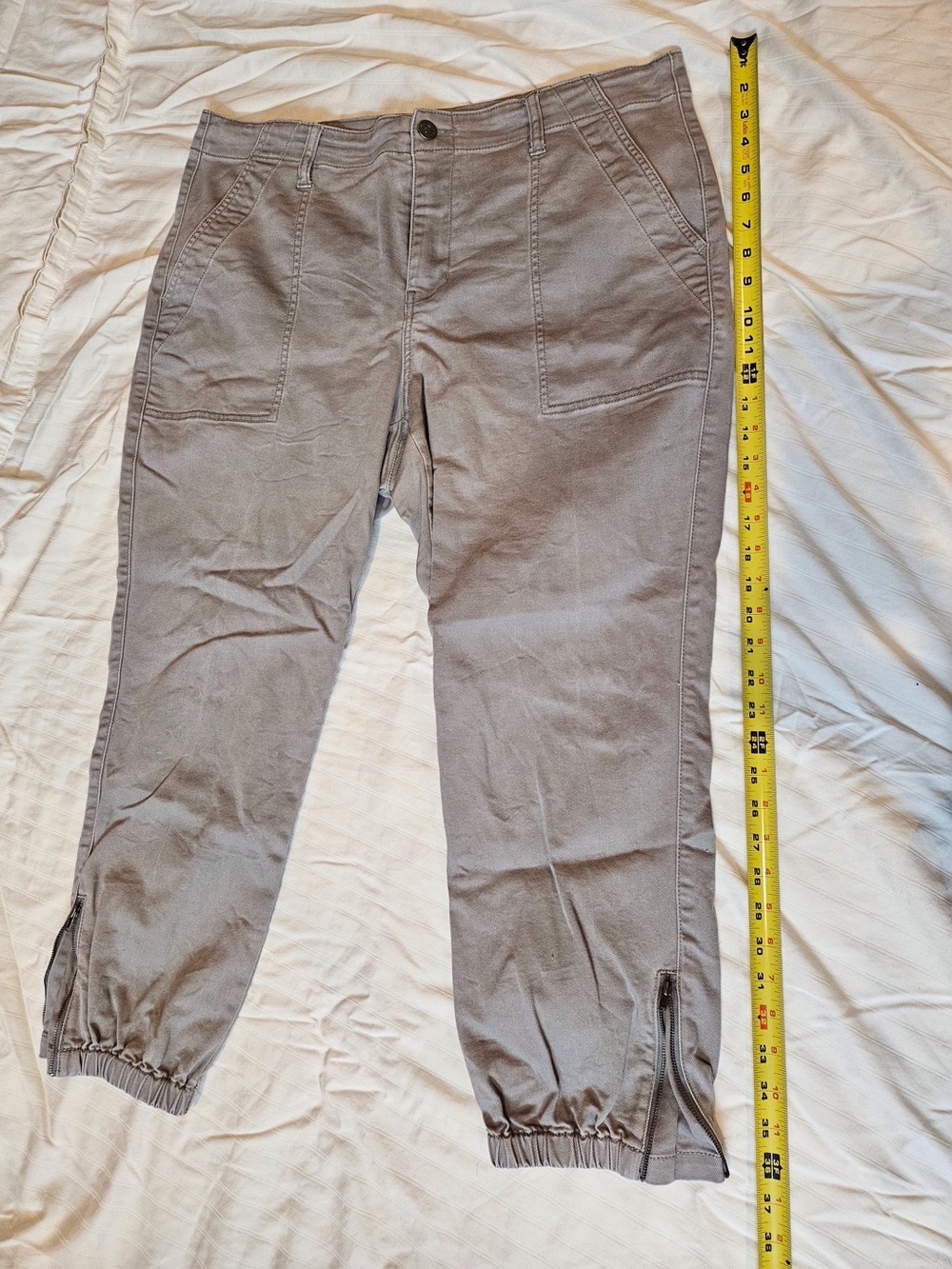 Casual Grey Cargo Jogger Pants